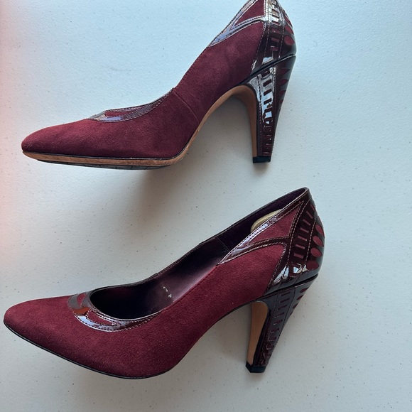 Stunning ISOLA heels Size 10 M Crimson - Picture 4 of 11